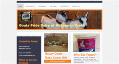 Desktop Screenshot of goatspride.com